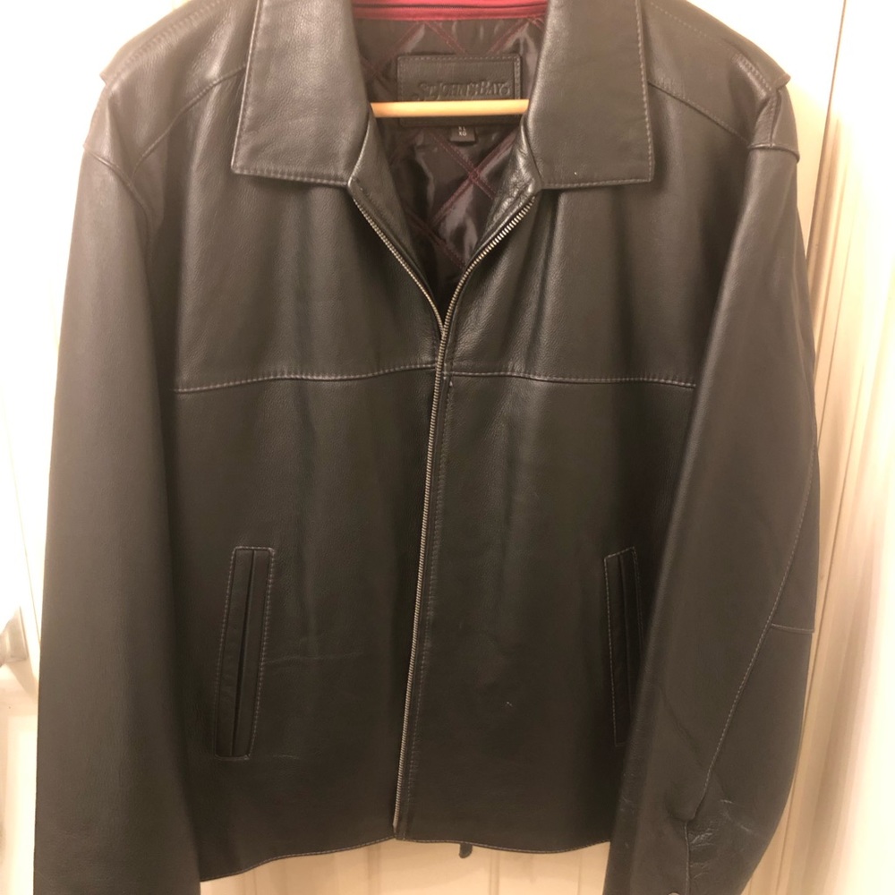 Leather coat